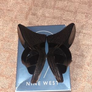 Nine West patent leather sandals